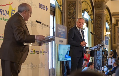 Maarten Wetselaar, Cepsa's CEO, during the informative meeting Nueva Economía Forum in Seville