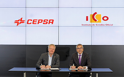 Maarten Wetselaar, CEO of Cepsa, and José Carlos García de Quevedo, ICO Chairman.